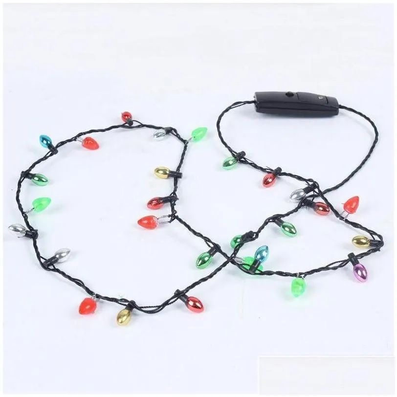 Mini Flashing Christmas Lowes Christmas Lights Costume Necklace