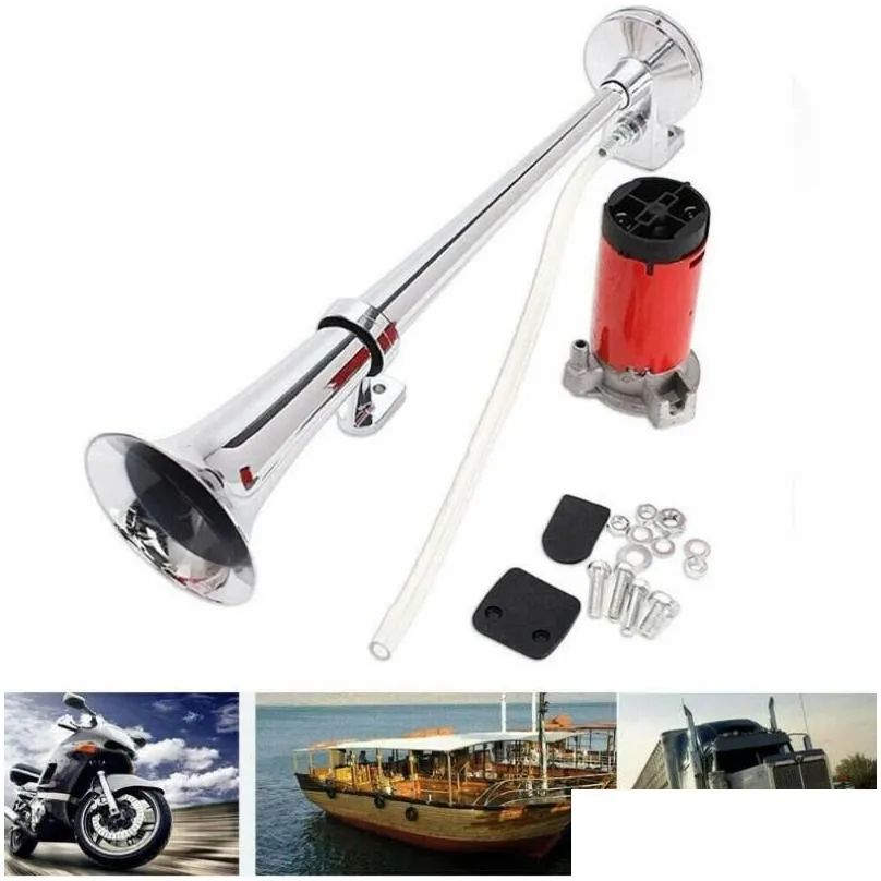 150db 12v super loud air horn compressor single horn truck train ship portable car single pipe air whistle