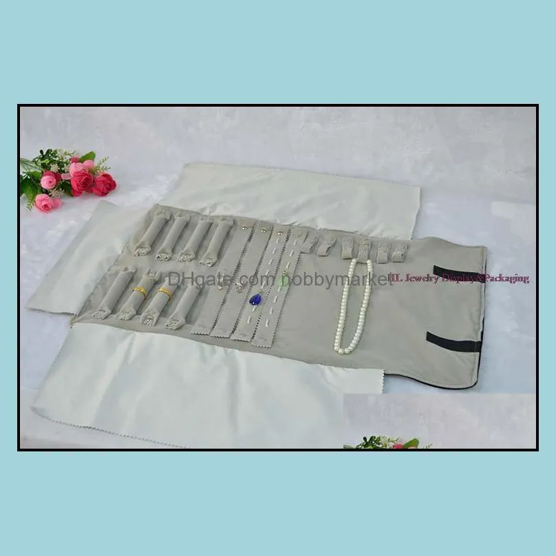 Free shipping manufacturer Jewelry display jewelry roll for multi item travel roll