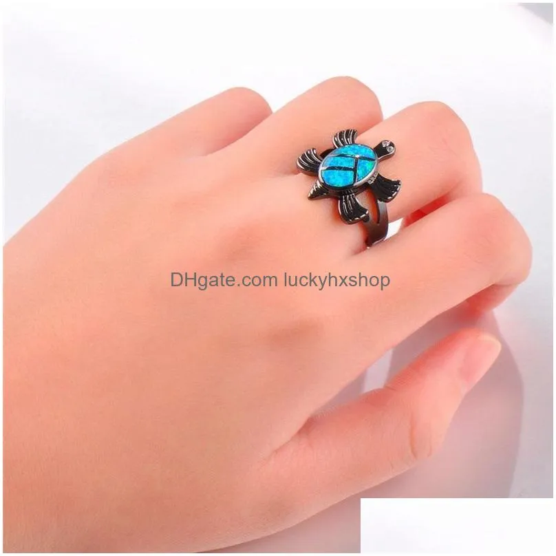vintage jewelry korean style turtle ring classic ladies rings gothic accessories luxury jewelry gift