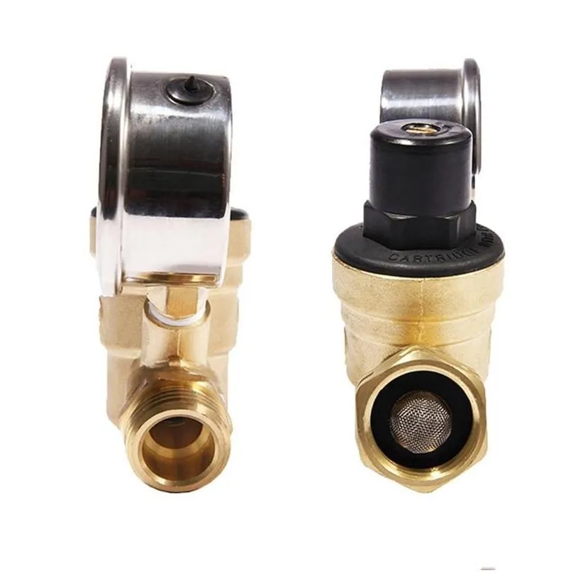 parts brass water pressure regulator lead valve adjustable reducer for rv screened filter