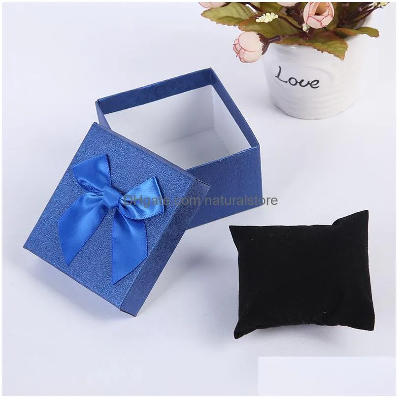 gift watch boxes bracelet box packaging jewelry durable bangle bowknot storage case