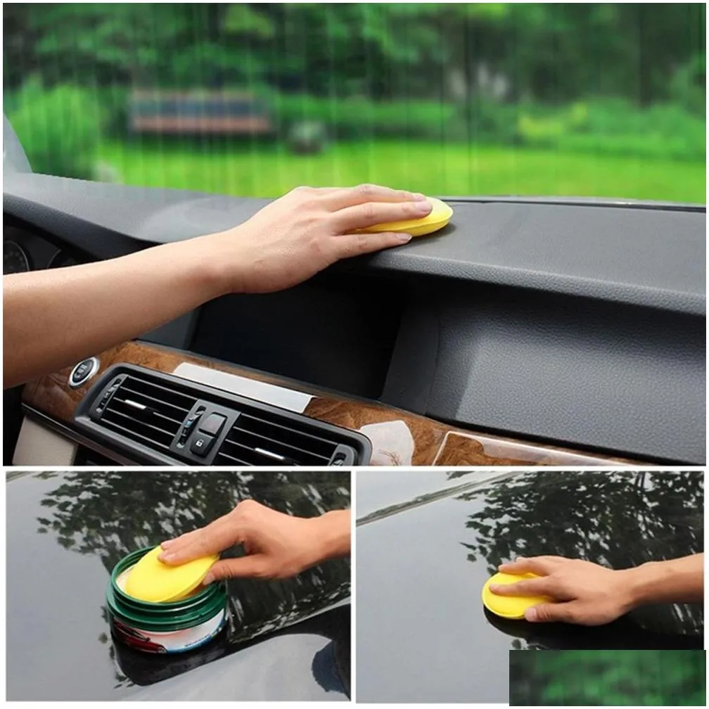 car foam applicator cleaning detailing pads wax soft sponge cleaning accessories dust remove auto care polishing pad