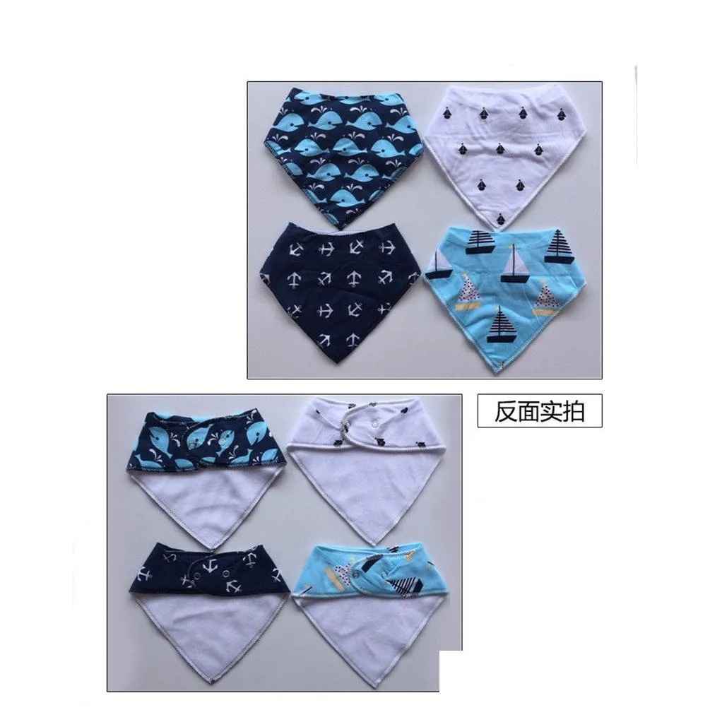 baby ins fox bibs burp cloths sets bandana infant saliva cloth ins triangle bibs newborn cartoon baby bibs newborn burp cloths ks001