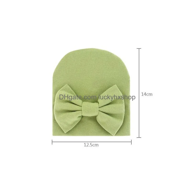 baby hat newborn beanie big bow new born photography props baby girl cap spring autumn toddler infant accessories 0-6m