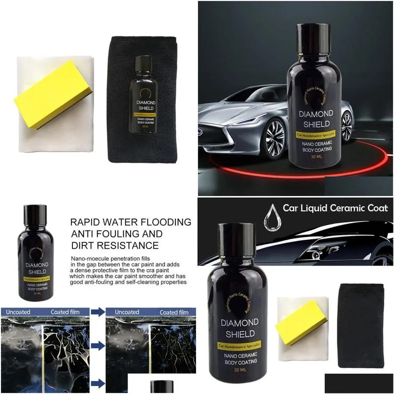 automotive nano coating liquid ceramic spray coating car polish spray sealant top coat quick nano-coating 30ml car wax1