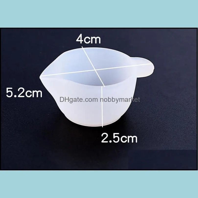 Resin Mixing Cup and Stirrers Silicone Heart Palette Cup UV Resin Silicone Mixing Cup Pouring Dish Spoons Epoxy Resin Tools