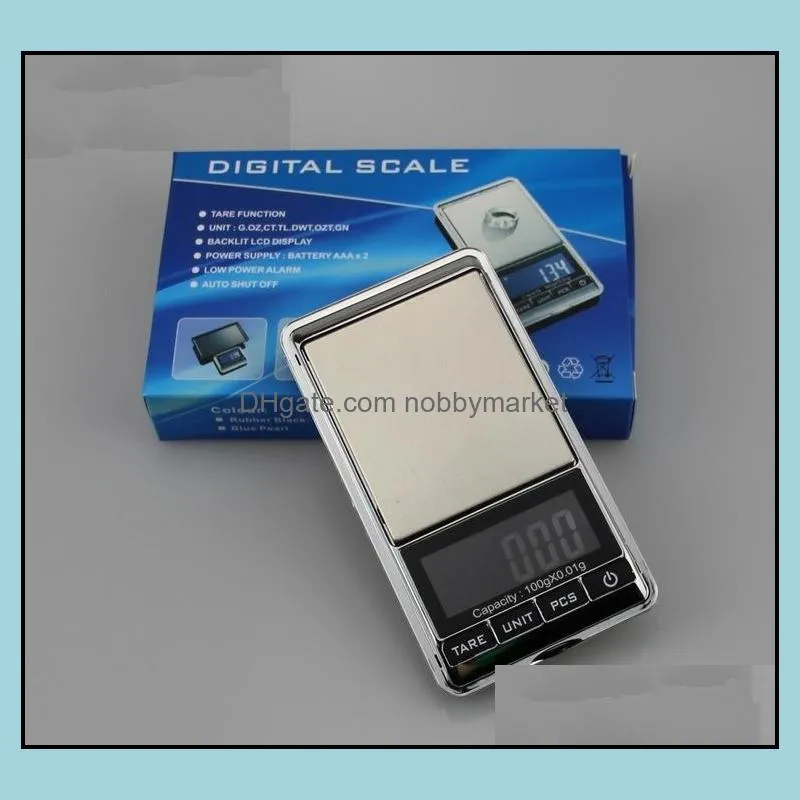 100/200/300/500*0.01g 500/1kg*0.1g Portable Digital Pocket Scale Balance Weight Weighting LED Electronic Design Jewelry Scale Free DHL
