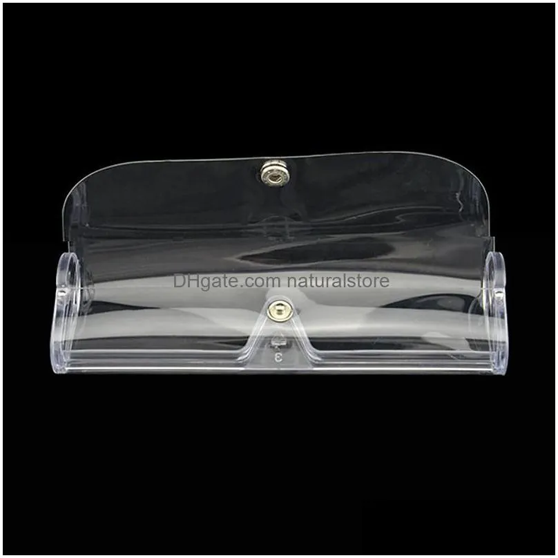 fashion plastic ultralight cases portable transparent reading glasses boxes for women men unisex eyewear accessories