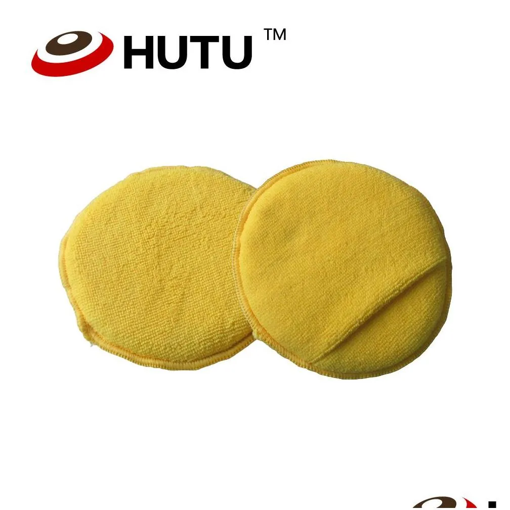 5inch colorful microfiber compound sponge foam pad for auto polisher wax applicator pads