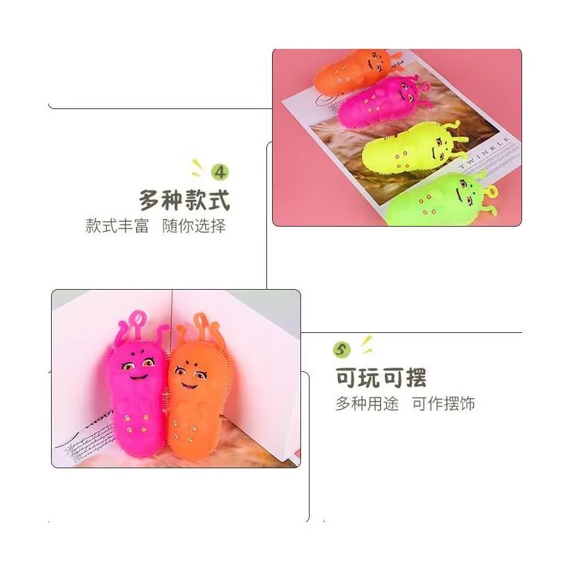 toy extra decompression vent extrusion cartoon pinching music wholesale cute sugar treasure light children`s toys