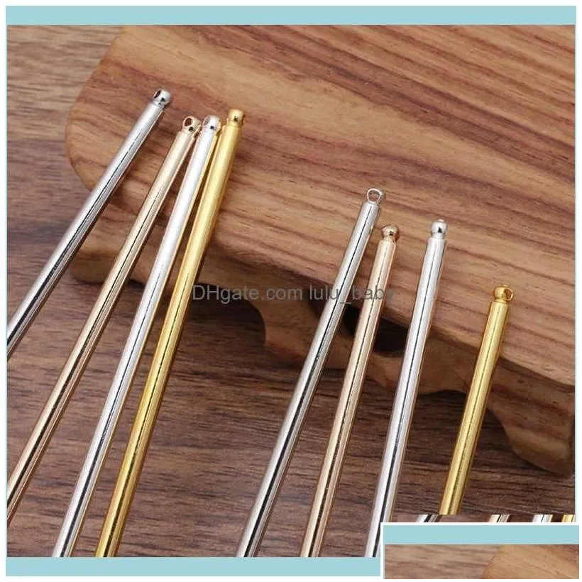 Wedding Jewelry50 Pcs 125Mm M Vintage Metal Hair Stick Base Setting 4 Colors Plated Hairpins Diy Aessories For Jewelry Making Drop