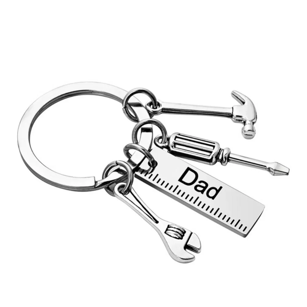 dad 39s tool hammer screwdriver wrench laser dad papa grandpa if daddy can 39t fix it keychain for men 39s father 39s day gifts jeweley