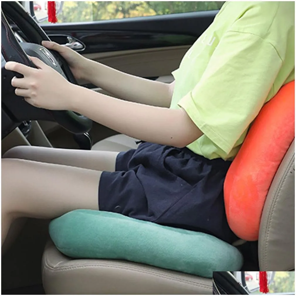cute cartoon car seat heightening cushion car seat padded cushion multifunctional protector for autumn and winter warmth padded cushion