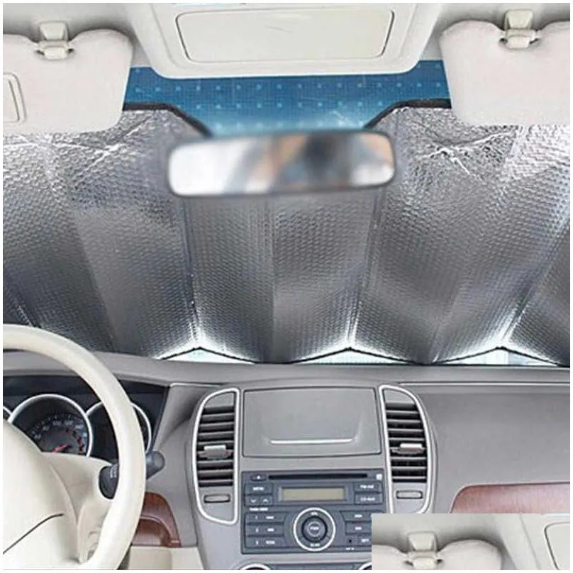  130x60cm car sun shade uv visiere protection curtain sunshade film windshield visor front windshield sunshade uv protection