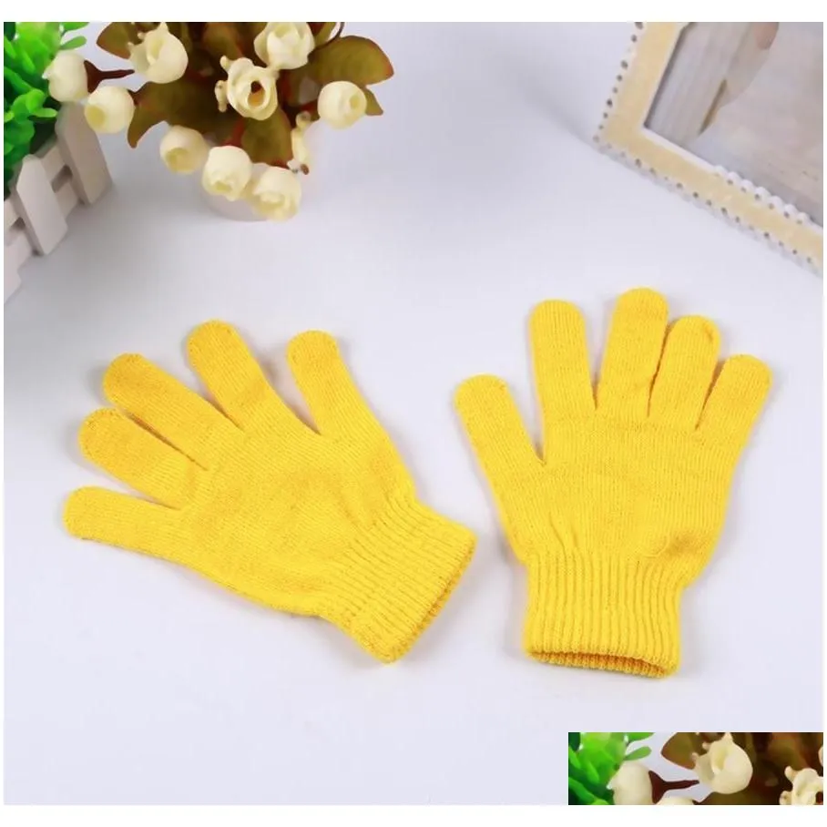 unisex winter knitted gloves fashion adult solid color warm gloves outdoor woman warm ski mittens xmas gifts tta1800 g2syc