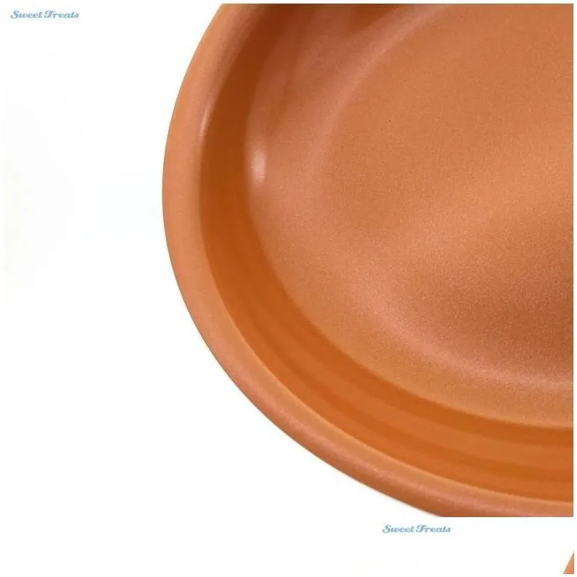 cookware round non -stick copper frying pan with ceramic coating and induction cooking oven dishwa jllzyd yummyshop