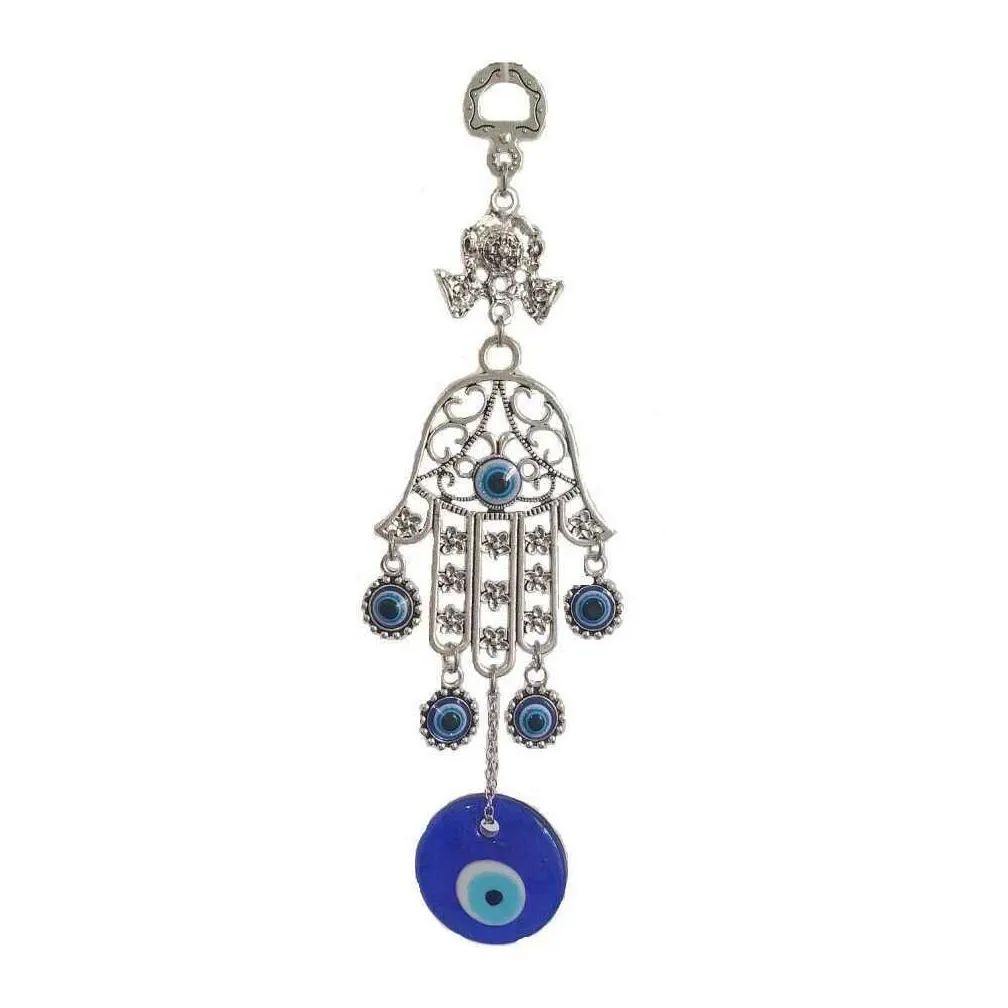 interior decorations turkey evil eye allah ayatul kursi hamsa hand of fatima car rear view mirror crystal pendant hanging accessories