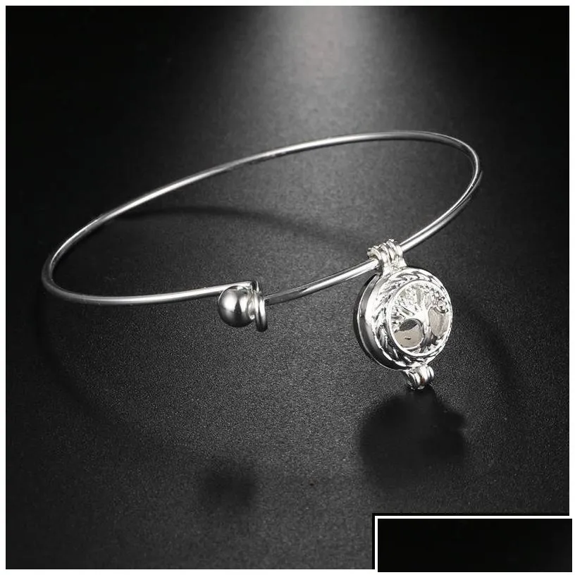 Charm Bracelets Aromatherapy Locket Bracelets Essential Oil Diffuser Bracelet Fashion Jewelry Drop Delivery 2021 Dhosy