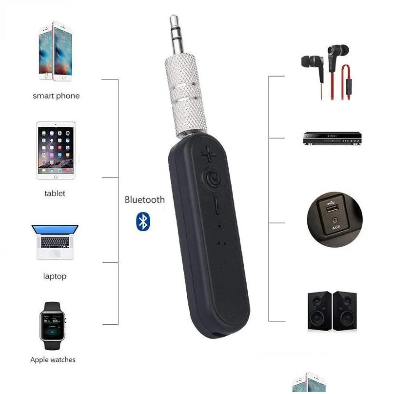 bluetooth transmitter audio receiver 3.5mm jack aux speaker adapter music hands bluetooth car kit clip aux adapter z21
