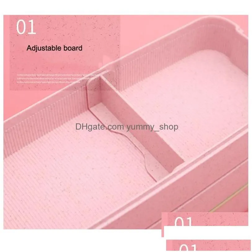 lunch boxes bags healthy material box 3 layer 900ml wheat st bento boxes microwave dinnerware food storage container lunchbox vf0001