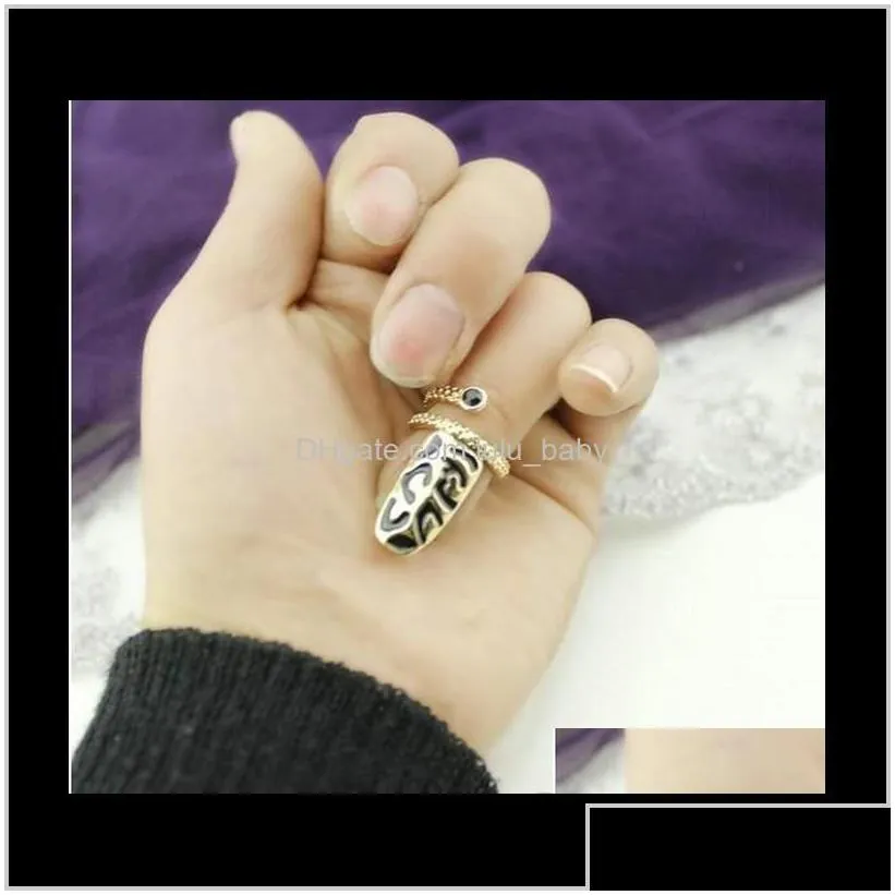 Punk Armor Gold Tone Fingernail Knuckle Finger Tip Ring Night Club Guard Gntc7 Band Nqhzx