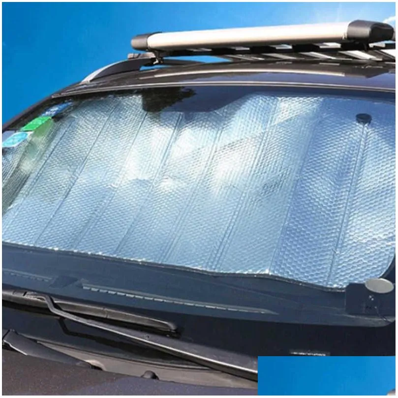  130x60cm car sun shade uv visiere protection curtain sunshade film windshield visor front windshield sunshade uv protection