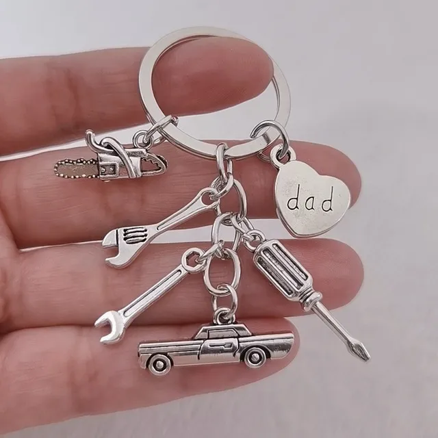 fashion i love dad car screwdriver wrench gadget key chain father 39s day gift keyring key chains