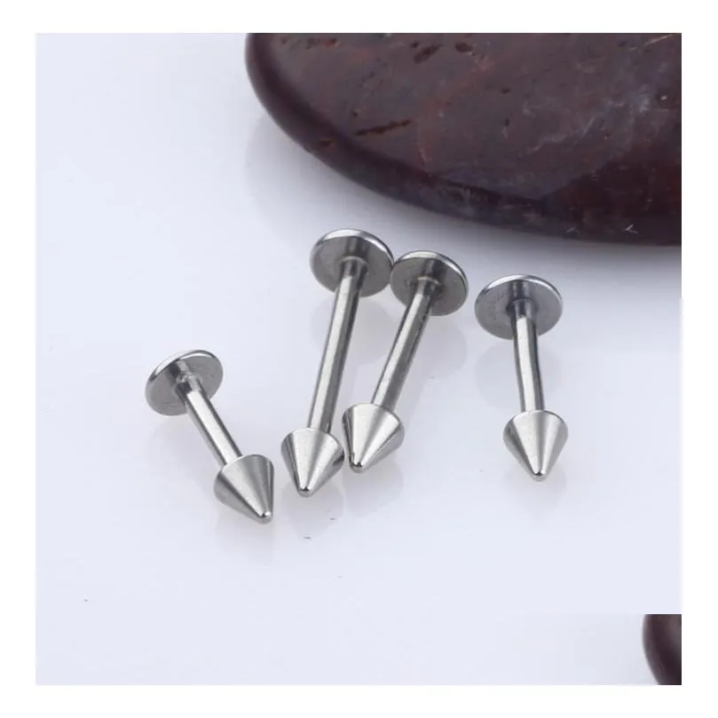 Rings Jewelrybody Jewelry Wholesale 120Pcs Mix Styles Stainless Steel Body Piercing Tongue Eyebrow Belly Nose Ring Aessories Drop Delivery