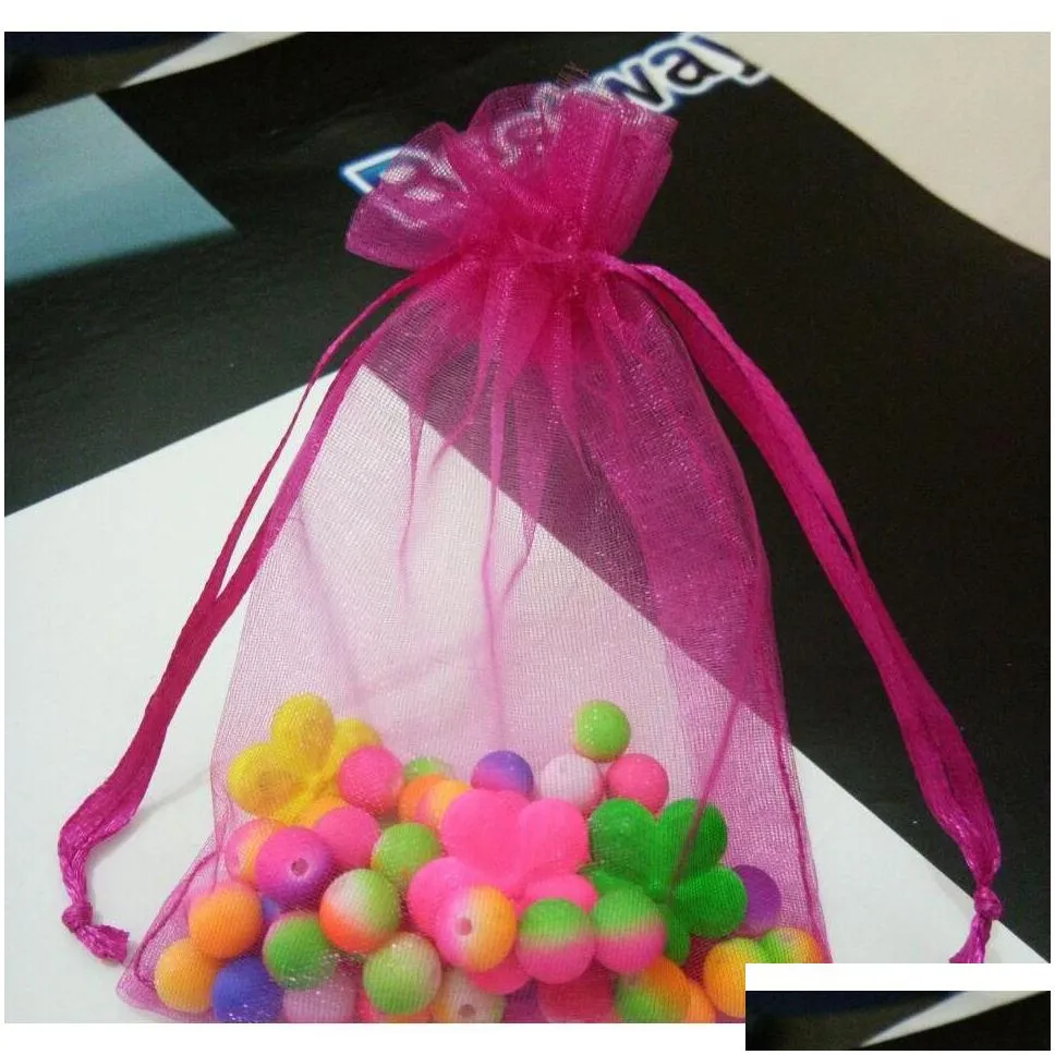 organza bags wedding birthday gift multi color various size for choose jewelry accessories