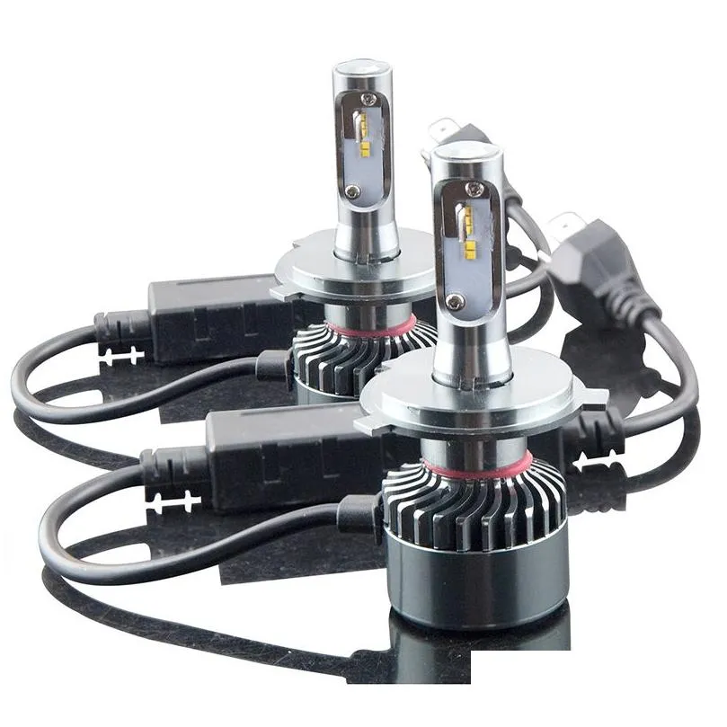 2 pieces h4 car headlight csp 6000k 120w 12000lm led drl fog lamp auto plug play bulb direct day light