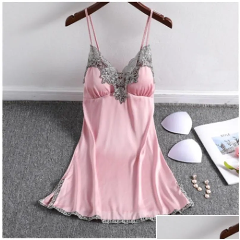 women sexy short satin backless sleepwear ladies lingerie sleepdress babydoll nightdress yellow nightgown underwear homewear y200425