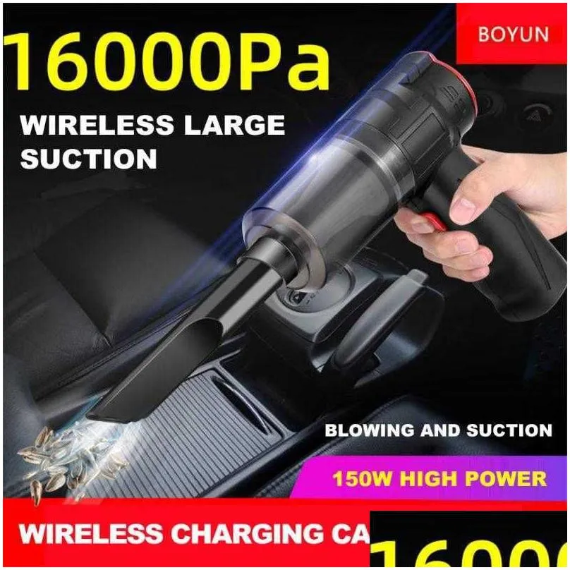 150w wireless 2in1 blowable cordless handheld auto home office car dual use portable vacuum cleaner 1012