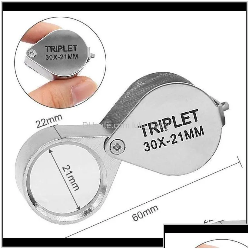 Mini 302010X21Mm Jewelers Eye Loupe Magnifier Glass For Jewelry Diamond 0133 7F1Cr Glasses Gqxtq