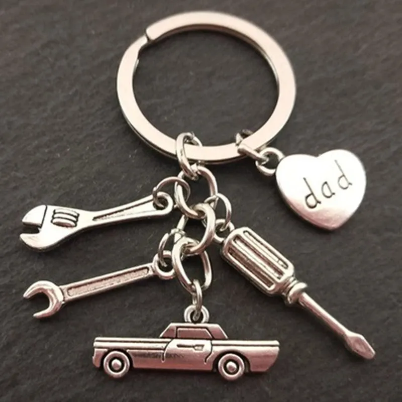 dad keychain mechanic 39s keychain father 39s day gifts car lover gift tools gift dad gift father keychain hand stampe souvenir