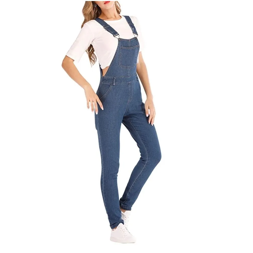 nibesser women casual demin jumpsuit trousers jeans ladies overalls slim jeans rompers female casual plus size summer outfits y200904