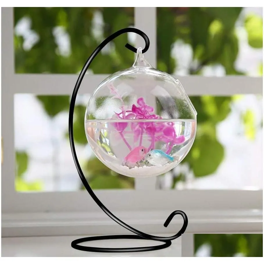 ornament display stand iron stand rack for hanging glass globe air plant terrarium witch ball holder wedding home decor tta2080