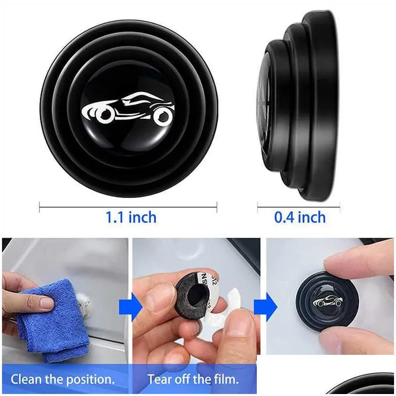 car door pads shock-absorbing and silent mat anti-collision silicone car door protector stickers buffer gasket auto accessory