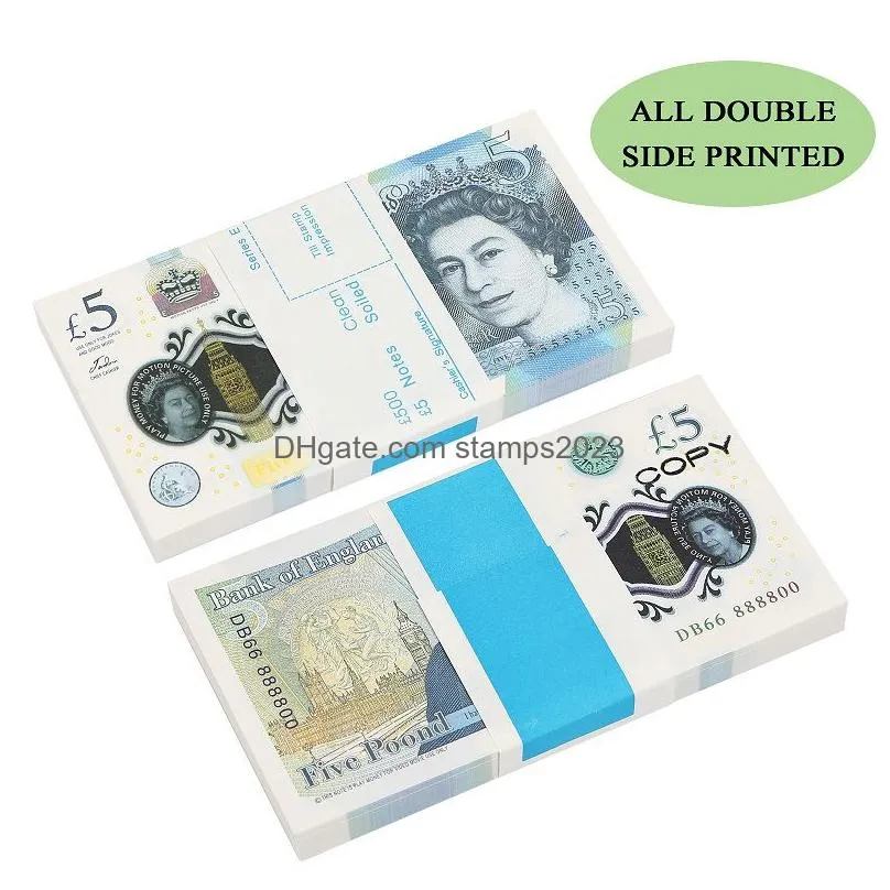 fake money funny toy realistic uk pounds copy gbp british english bank 100 10 notes perfect for movies films advertising social me316m