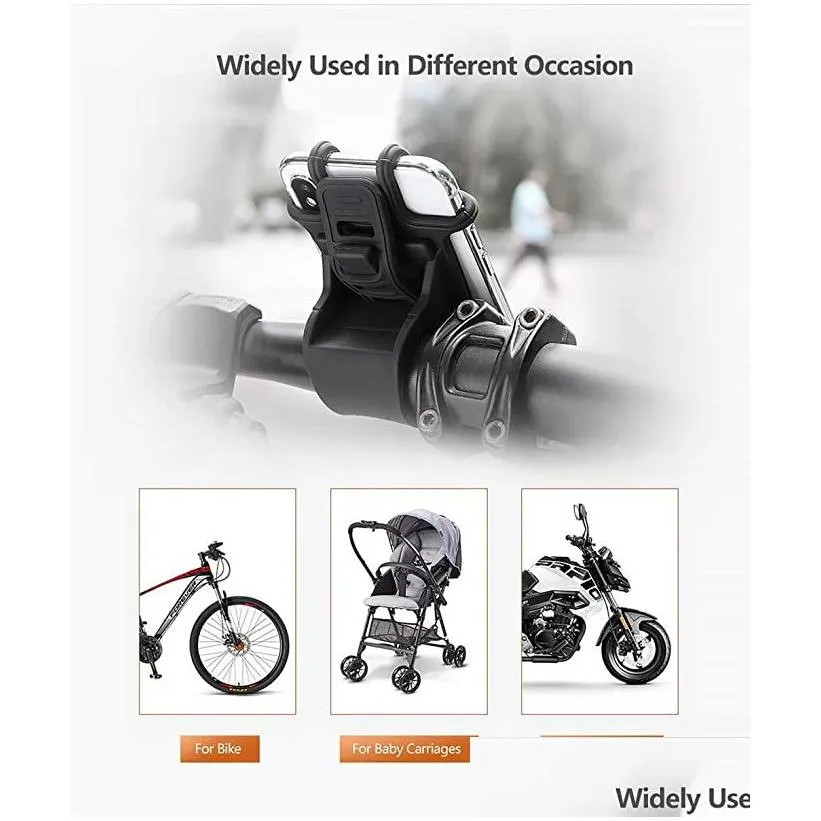 1pcs bike motorcycle phone holder detachable bikes car phones mount for handlebars dedicated to iphone 12 11 pro xs max and so on