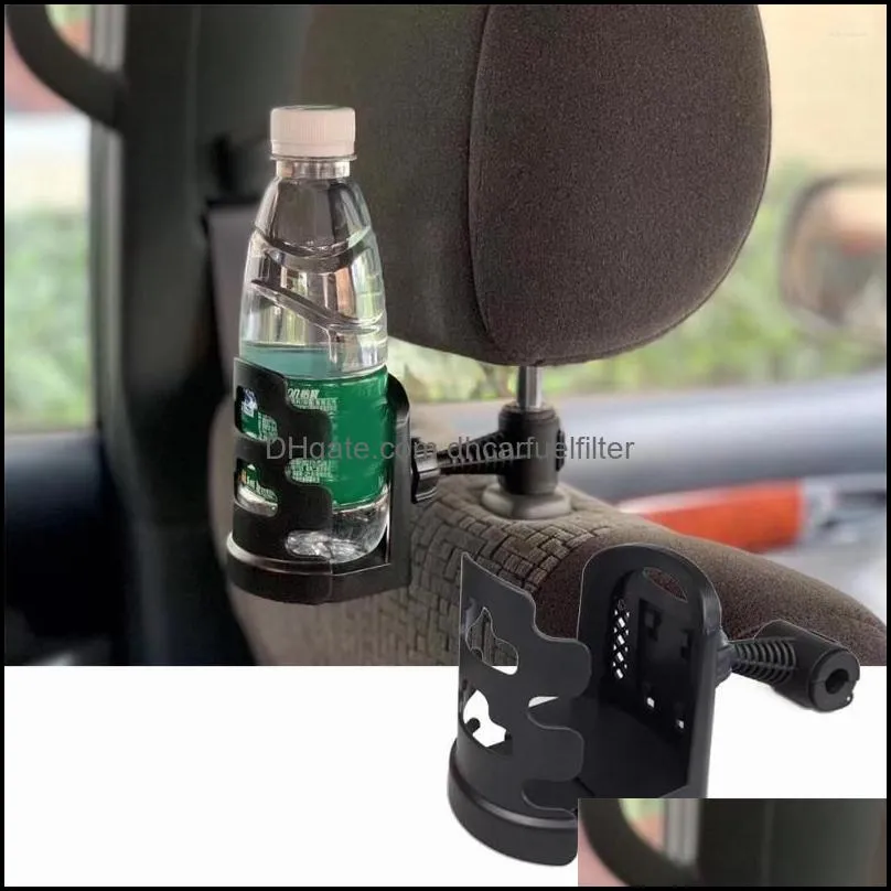 Drink Holder Car Cup Back Seat Clip-On Mount Bottle Stand Organize Storage Basket Phone Accessories