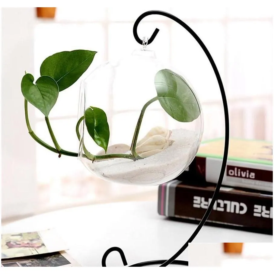 ornament display stand iron stand rack for hanging glass globe air plant terrarium witch ball holder wedding home decor tta2080