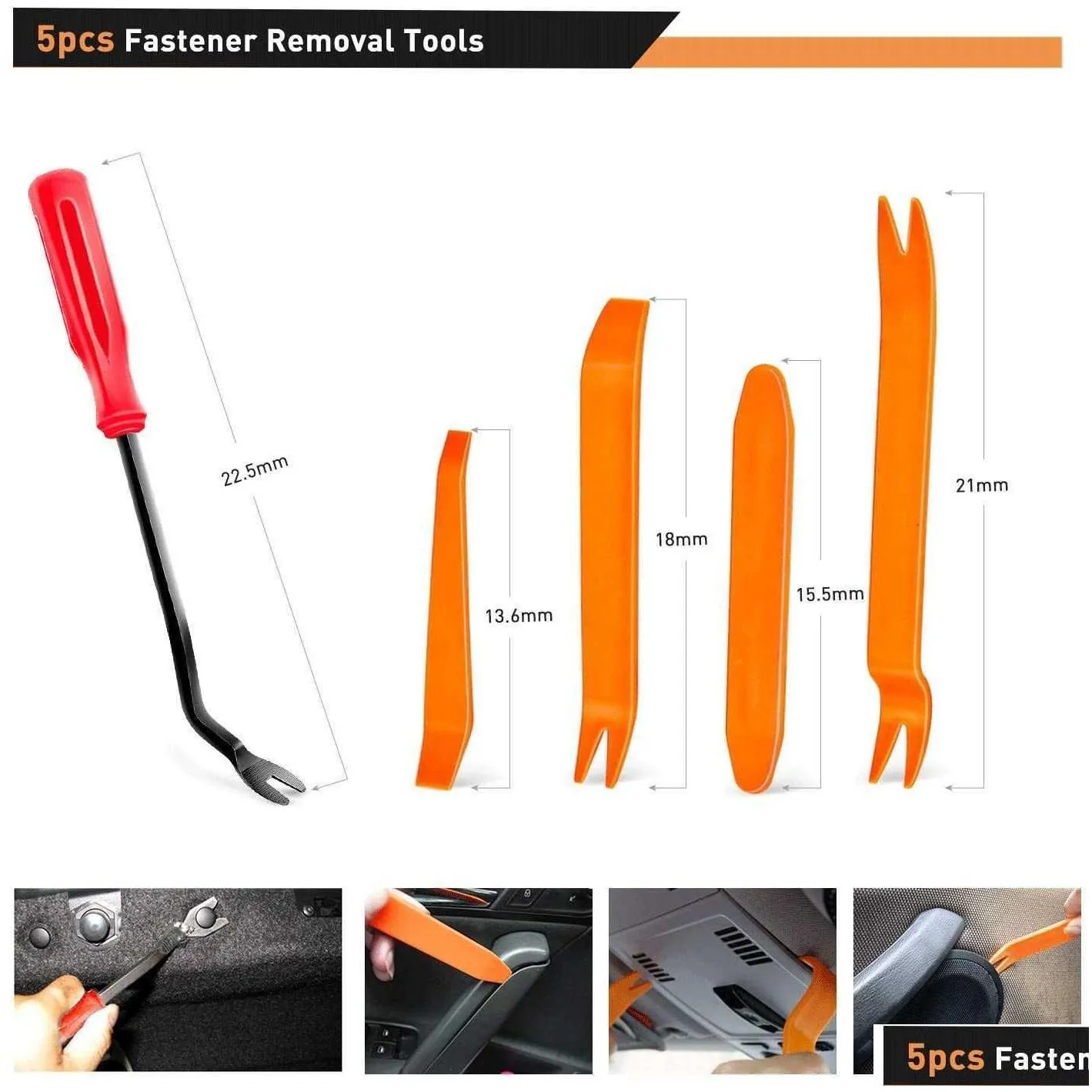 hand tools auto bumper car plastic rivets fasteners push retainer kit door trim panel fender clips with cable ties 1230