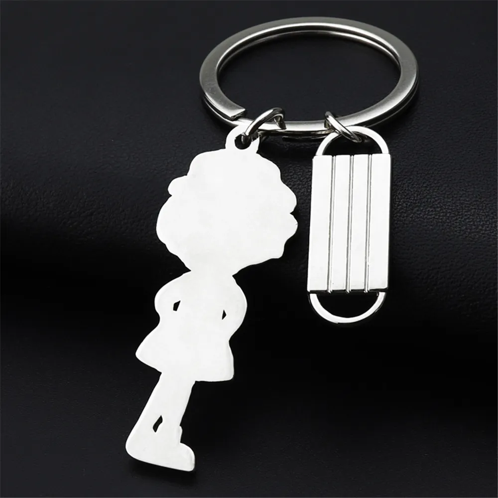 cute nurse face mask keychain medical students key holder thanksgiving gift for nurse and doctor