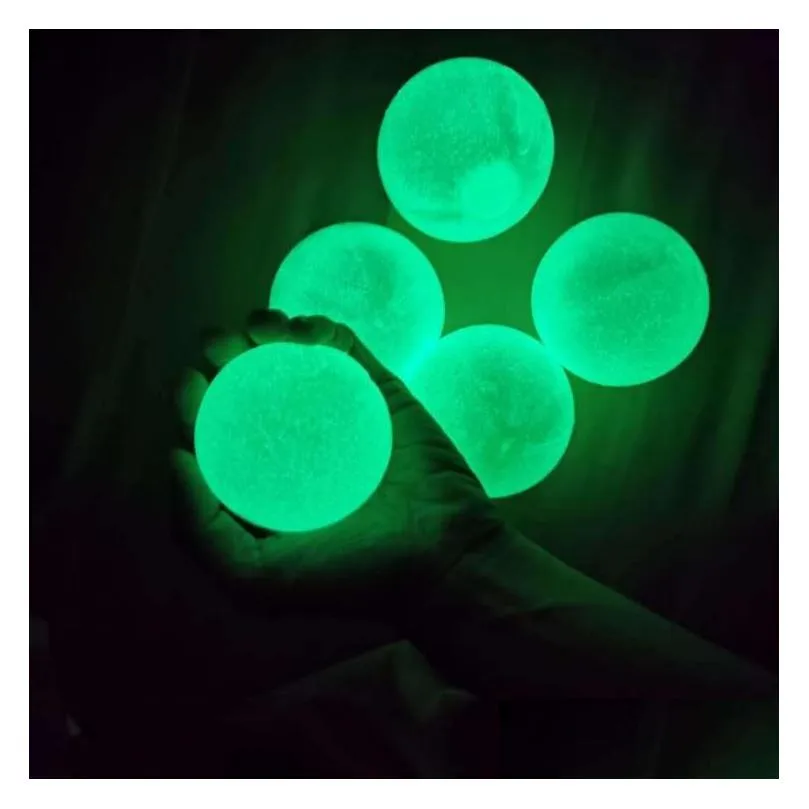 kids toys ceiling luminous ball glow in the dark squishy anti stress balls stretchable soft squeeze adult kids toy party gift