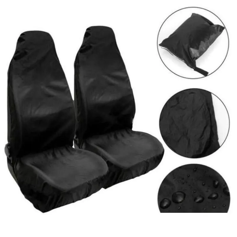 universal 2pcs car seat cover protector storage bag washable automovil foldable non-slip covers for repair accessories