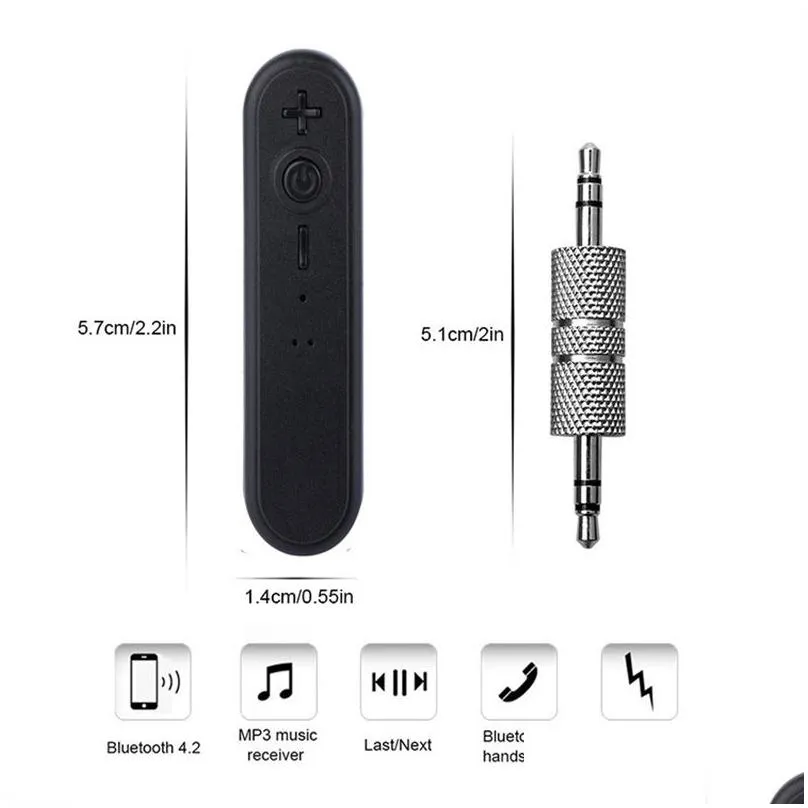 bluetooth transmitter audio receiver 3.5mm jack aux speaker adapter music hands bluetooth car kit clip aux adapter z21