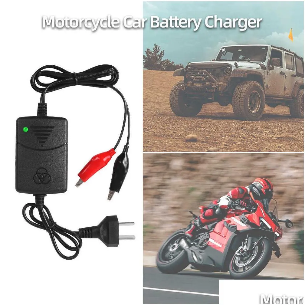12v 1.3a motorcycle  smart car power charging adapter for rechargeable agm gel lead acid battery 5ah 7ah 9ah 12ah