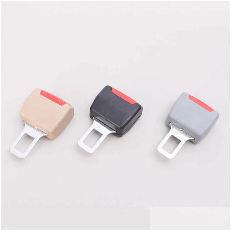 2 pcs 3 color car seat belt clip extender safety seatbelt lock buckle plug thick insert socket