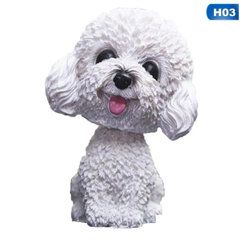 interior decorations nodding dog funny shaking head cute puppy dolls swing car dashboard ornaments home auto decor toys